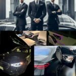 TEAM OF CHAUFFEUR DRIVER WITH LUXURY CARS